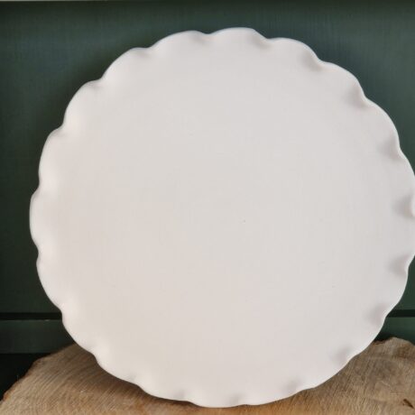 Toscal - Speiseteller gewellt - Keramikmalwerkstatt Höxter