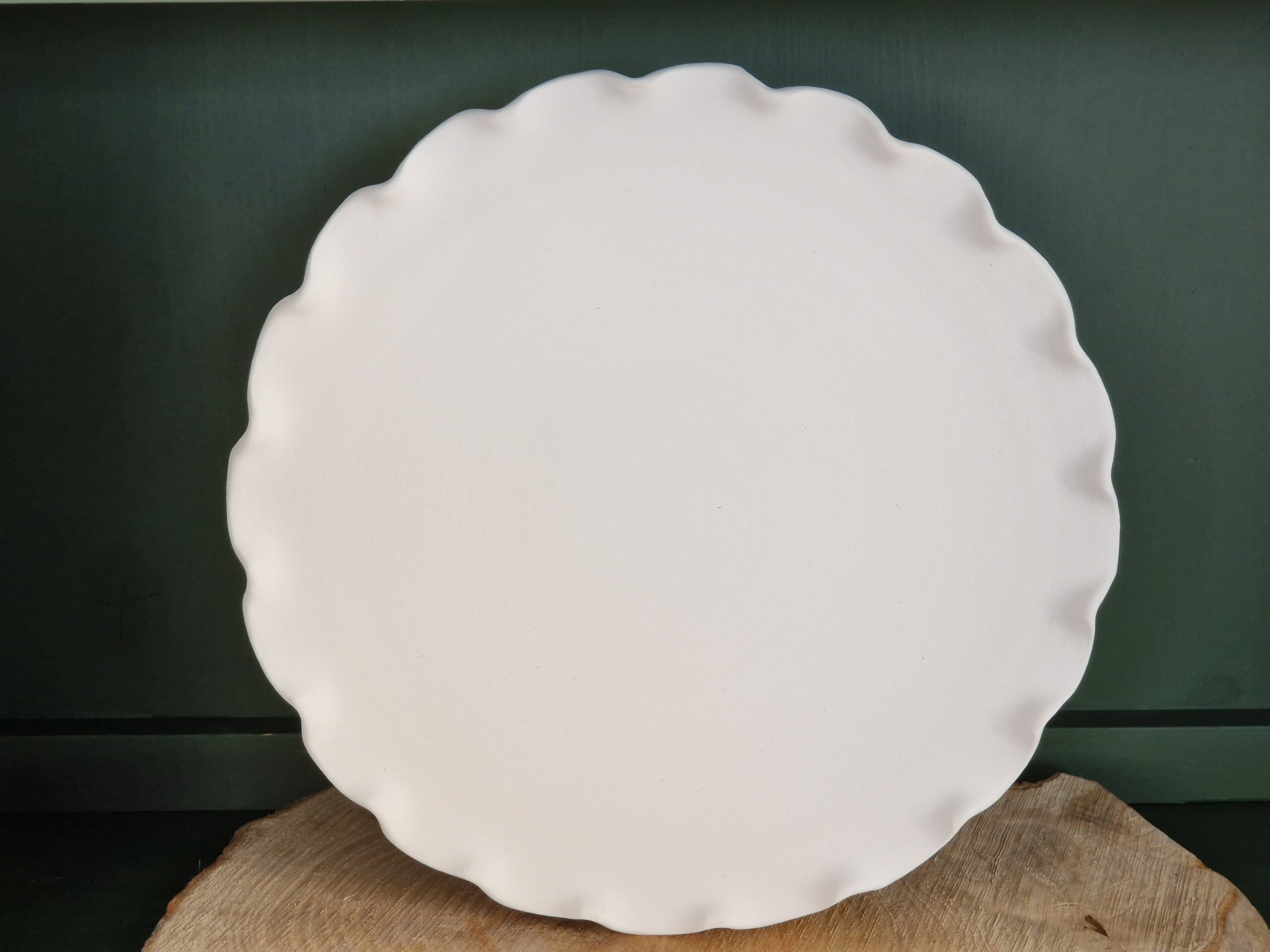 Toscal - Speiseteller gewellt - Keramikmalwerkstatt Höxter