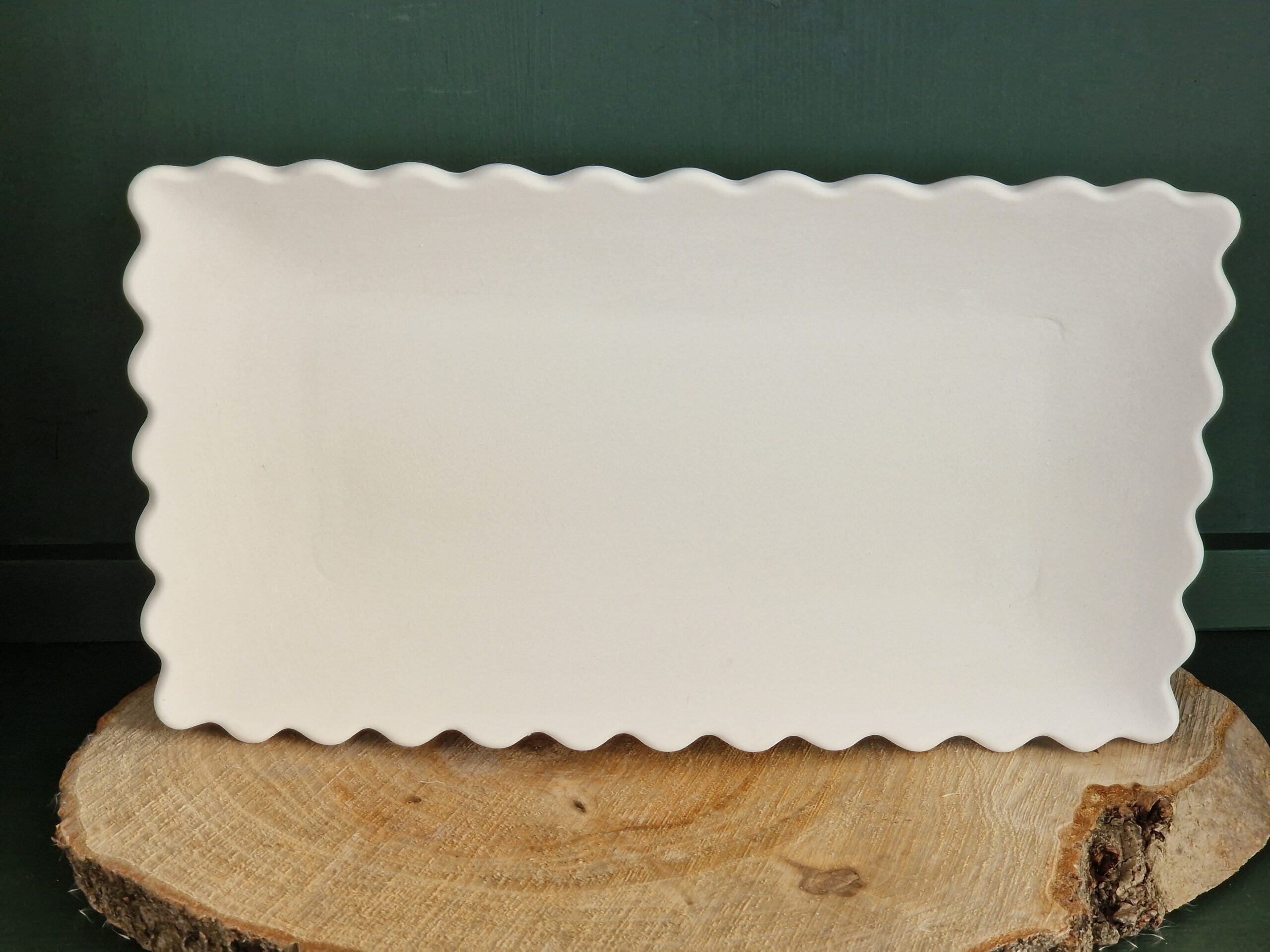 Keramik bemalen Höxter - Kuchenplatte groß 36x20 cm